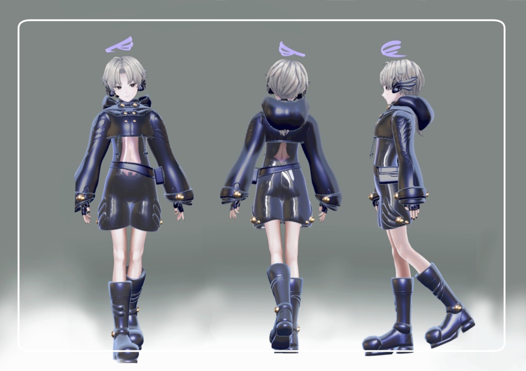 【複数アバター・MA対応】Retro Anime Angel-B