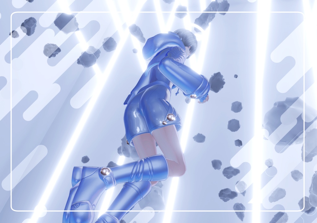 【複数アバター・MA対応】Retro Anime Angel-B