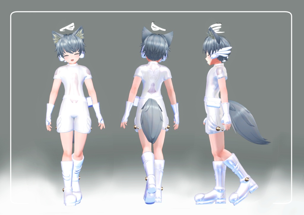 【複数アバター・MA対応】Retro Anime Angel-B