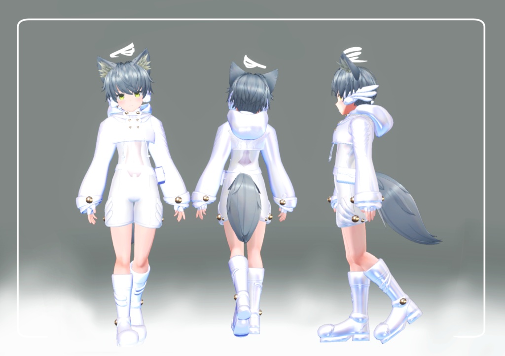 【複数アバター・MA対応】Retro Anime Angel-B