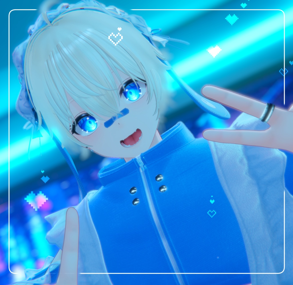 【斑霞対応追加】うさ耳ジャージメイドくん【MA・8アバター対応】