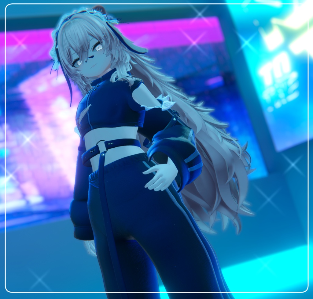 【斑霞対応追加】うさ耳ジャージメイドくん【MA・8アバター対応】