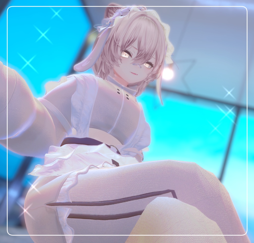 【斑霞対応追加】うさ耳ジャージメイドくん【MA・8アバター対応】