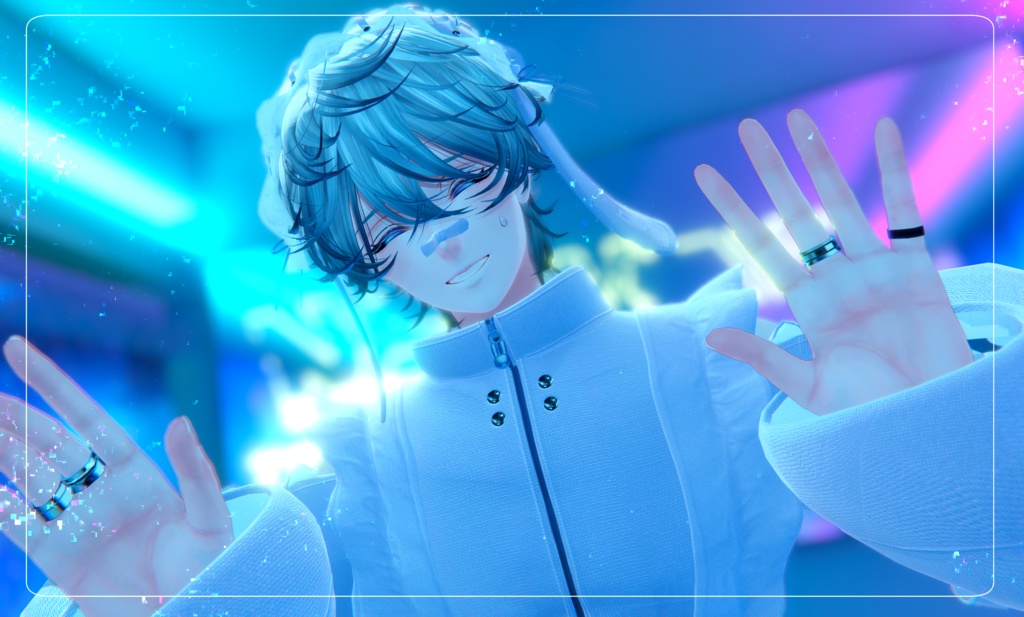 【斑霞対応追加】うさ耳ジャージメイドくん【MA・8アバター対応】