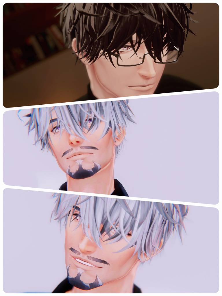 【士堂/泣夜/獏対応追加】Nebosuke hair【12アバター対応】