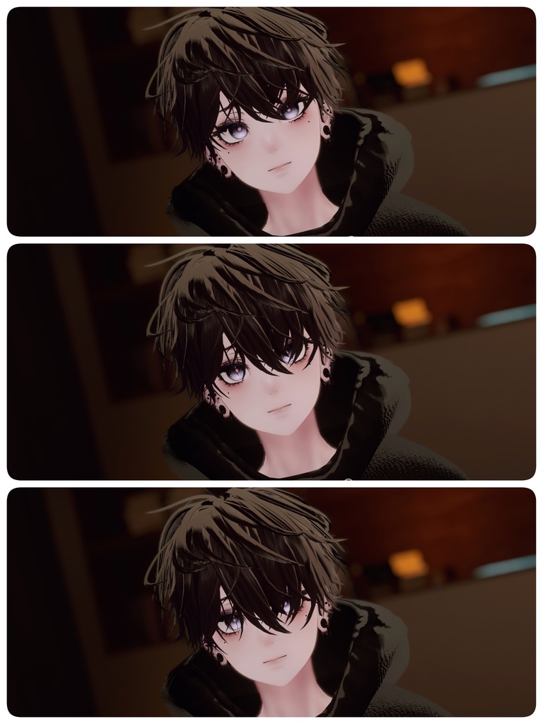 【士堂/泣夜/獏対応追加】Nebosuke hair【12アバター対応】