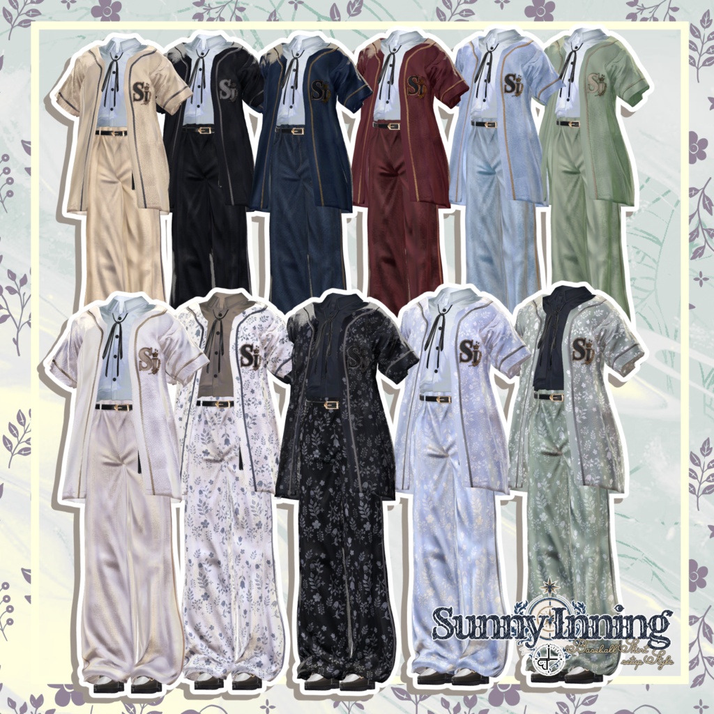 『Sunny Inning』Baseball Shirt setup-Style