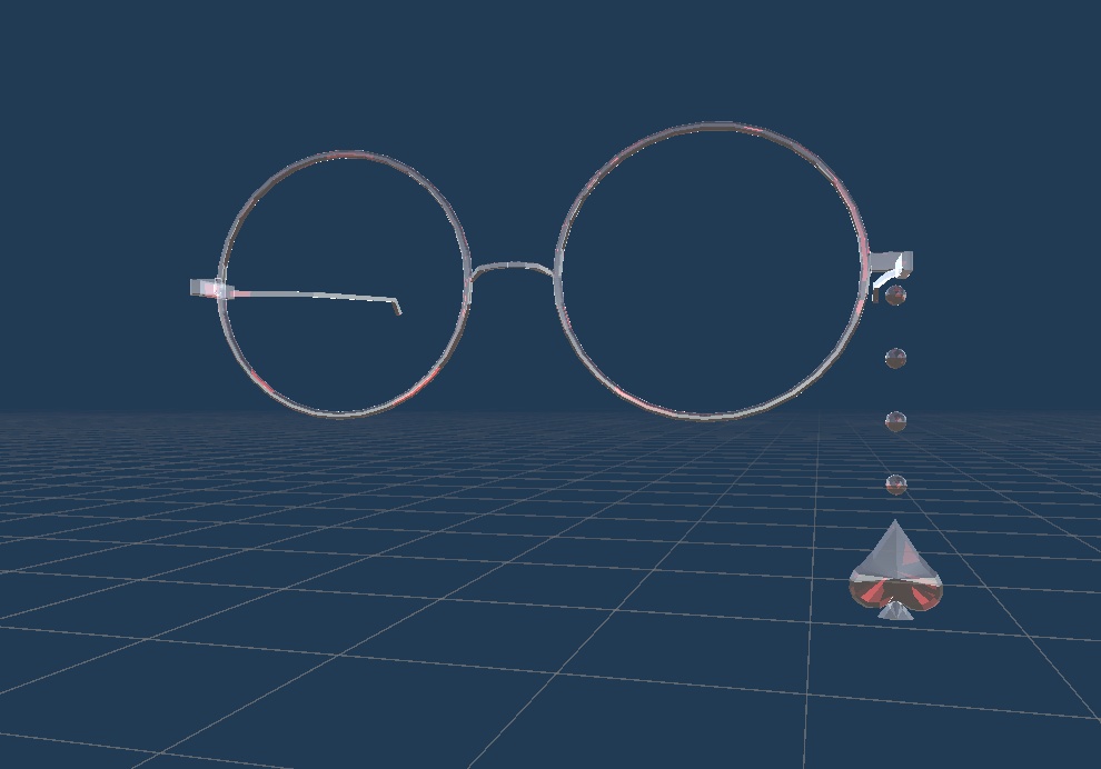 スペードメガネ Spade Glasses VRChat向けアクセサリー