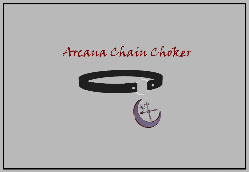 Arcana Chain Choker 【VRChat向けアクセサリー】