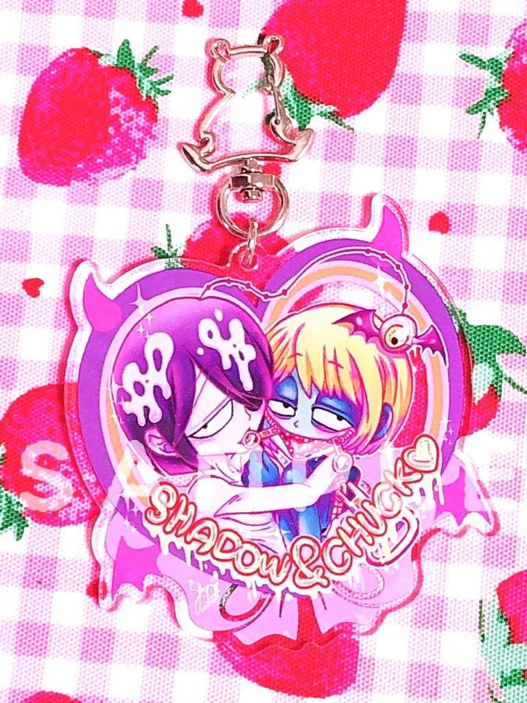 【ゲス悪魔】シャドー&チャックのラブラブアクリルキーホルダー❤