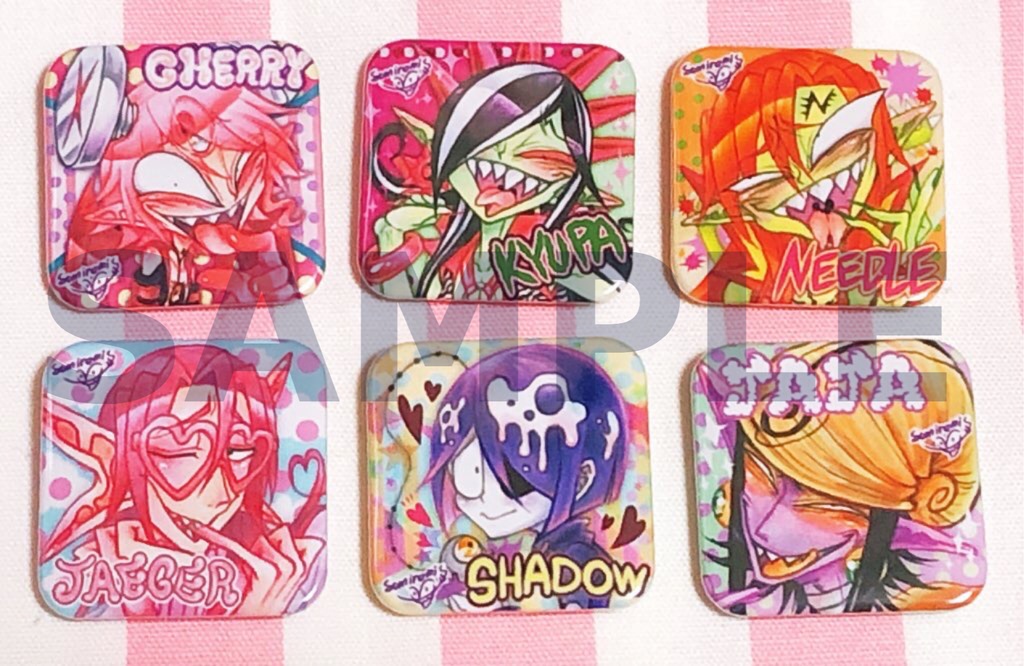 【※ランダムグッズ】ゲス悪魔ガチャ☆ミニ缶バッジコレクション第二弾♬(一回/100円)