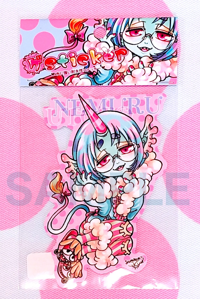 【耐水性ステッカー】ネムル•ウトト/2020年6月新作♬