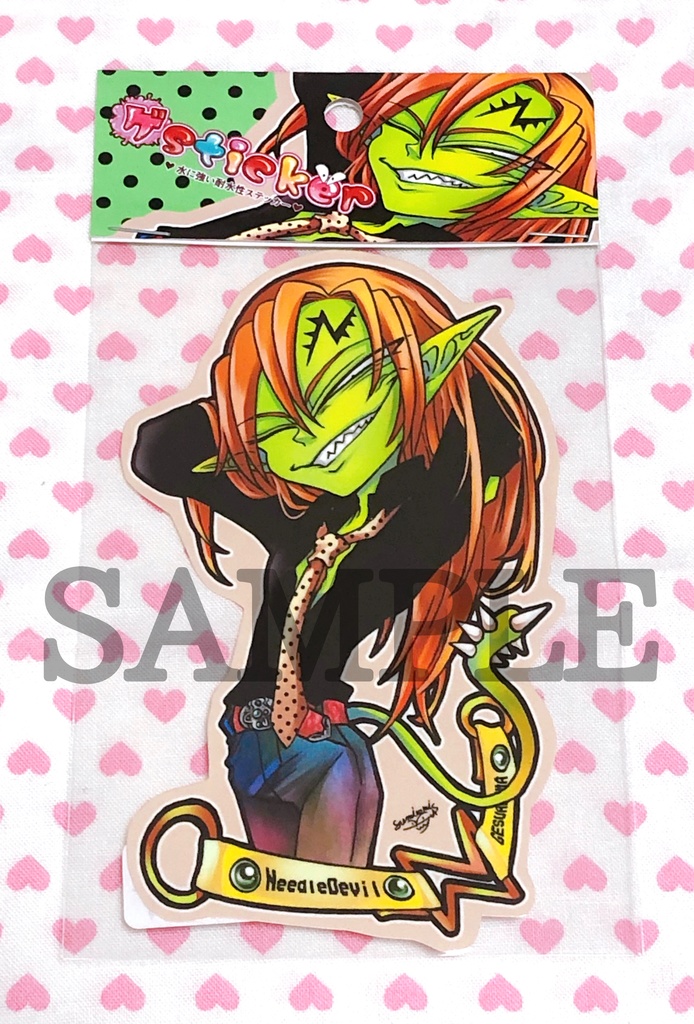 【耐水性ステッカー】Yシャツ姿ニードル