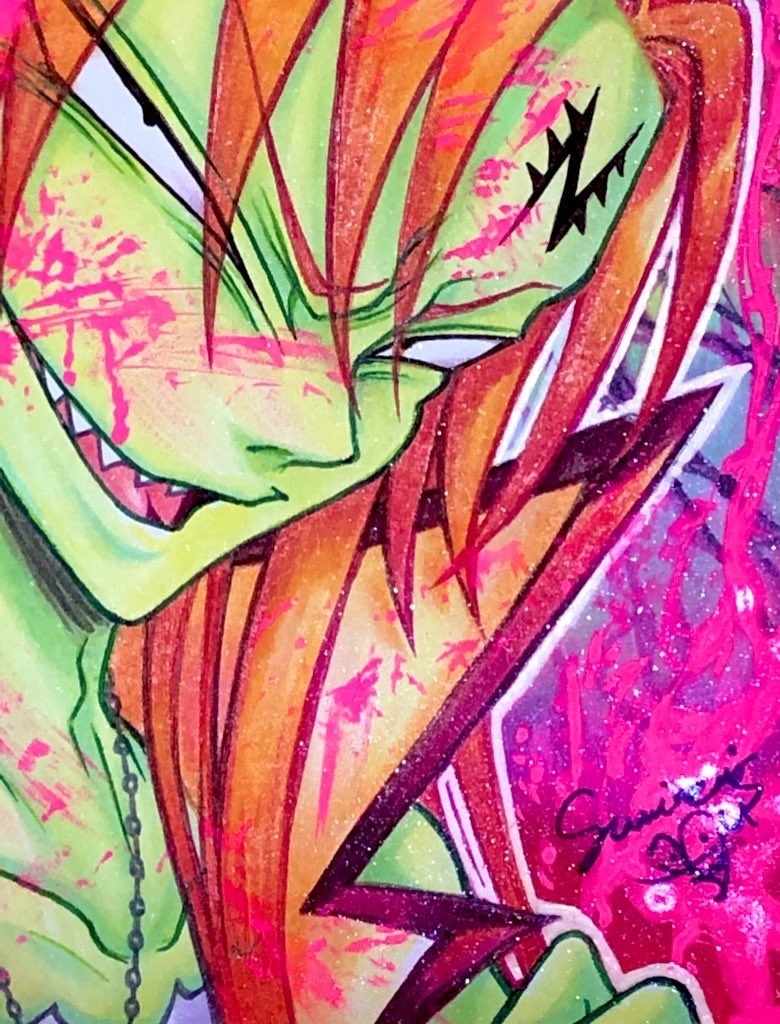 【ミニ色紙】ゲス悪魔ニードル【原画】