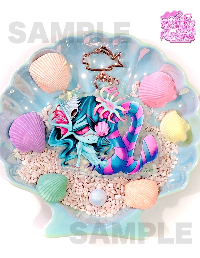 【男体人魚】人魚カピュのカラーアクリルキーホルダー