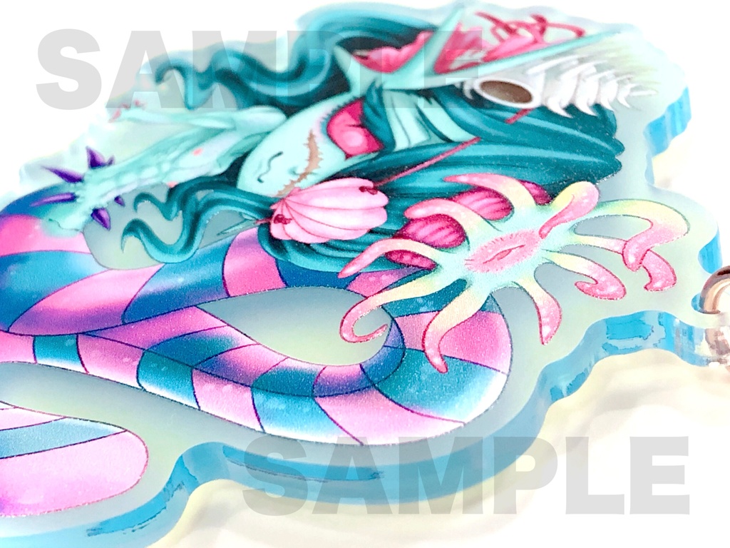 【男体人魚】人魚カピュのカラーアクリルキーホルダー