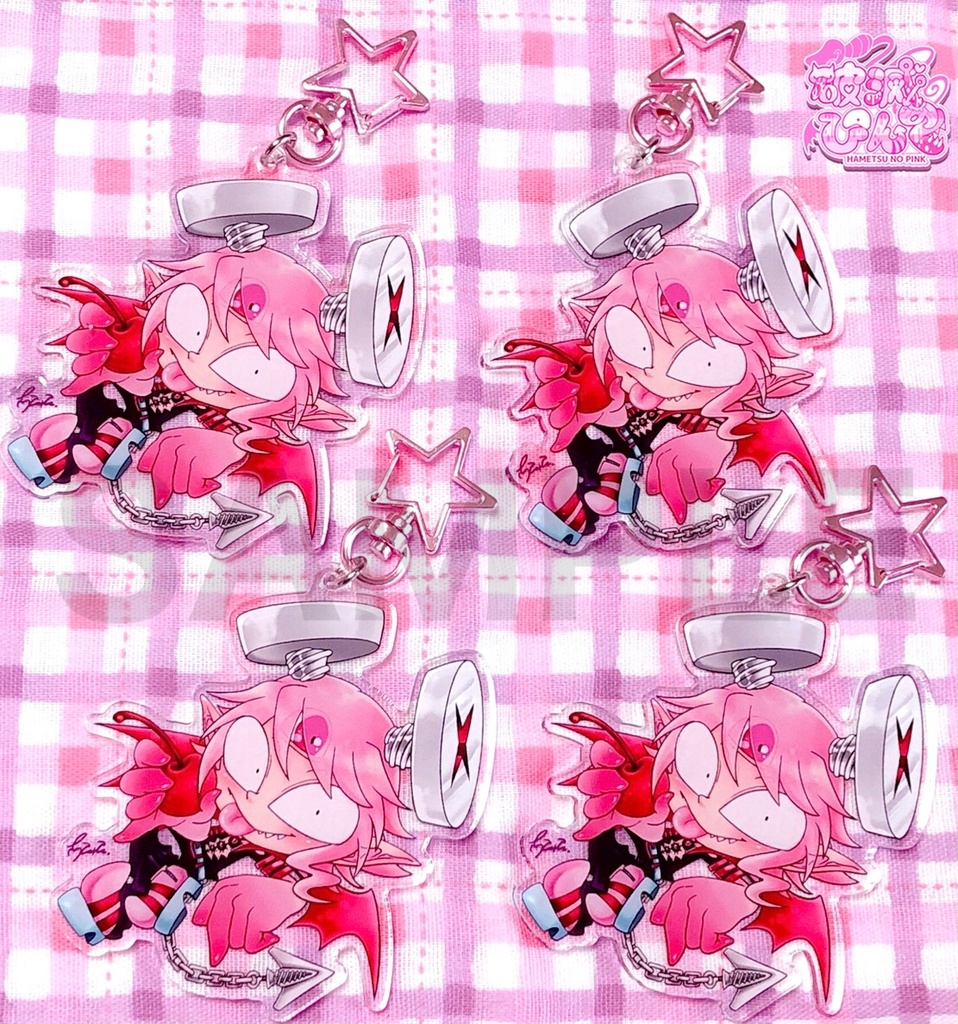 【ゲス悪魔】チェリーのさくらんぼアクリルキーホルダー