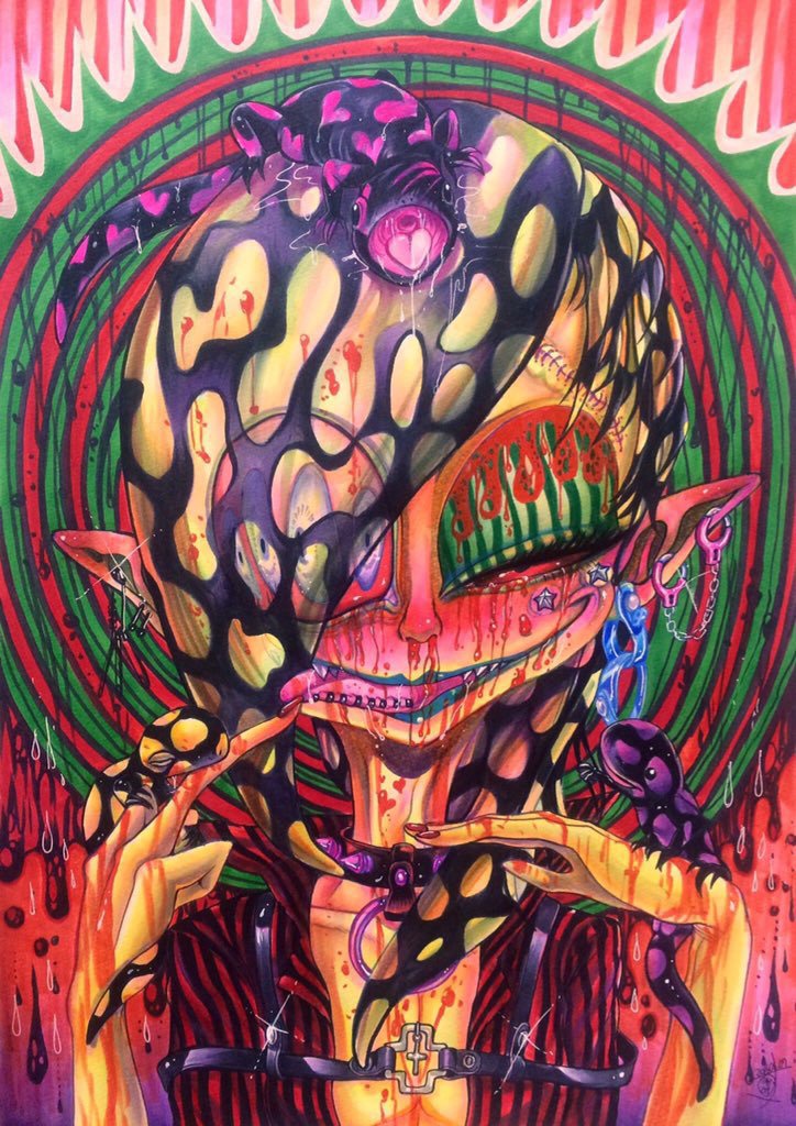 【アナログ原画】邪神サラマンダーさま