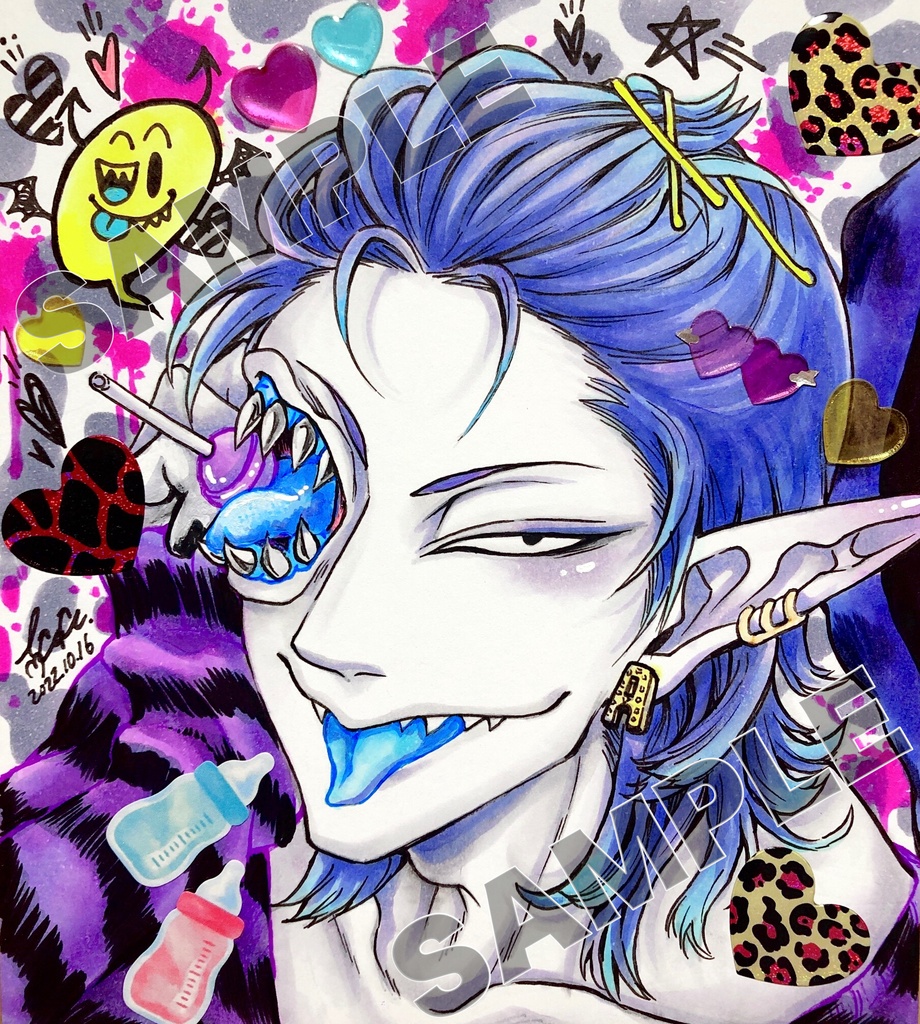 【ミニ色紙】イケてる♡アダム【原画作品】