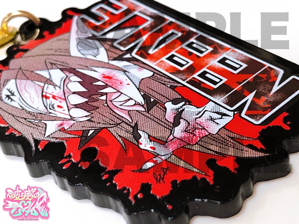 バイオレンスブラックアクキー【ゲス悪魔ニードルver.】