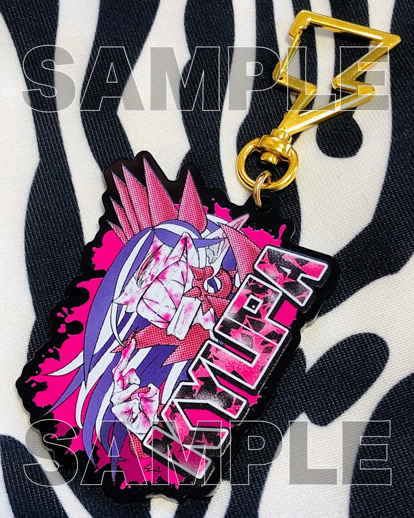 バイオレンスブラックアクキー【ゲス悪魔キュパver.】