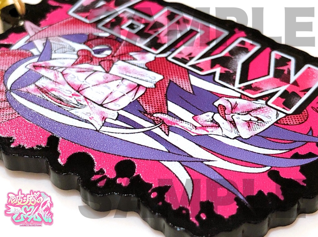 バイオレンスブラックアクキー【ゲス悪魔キュパver.】