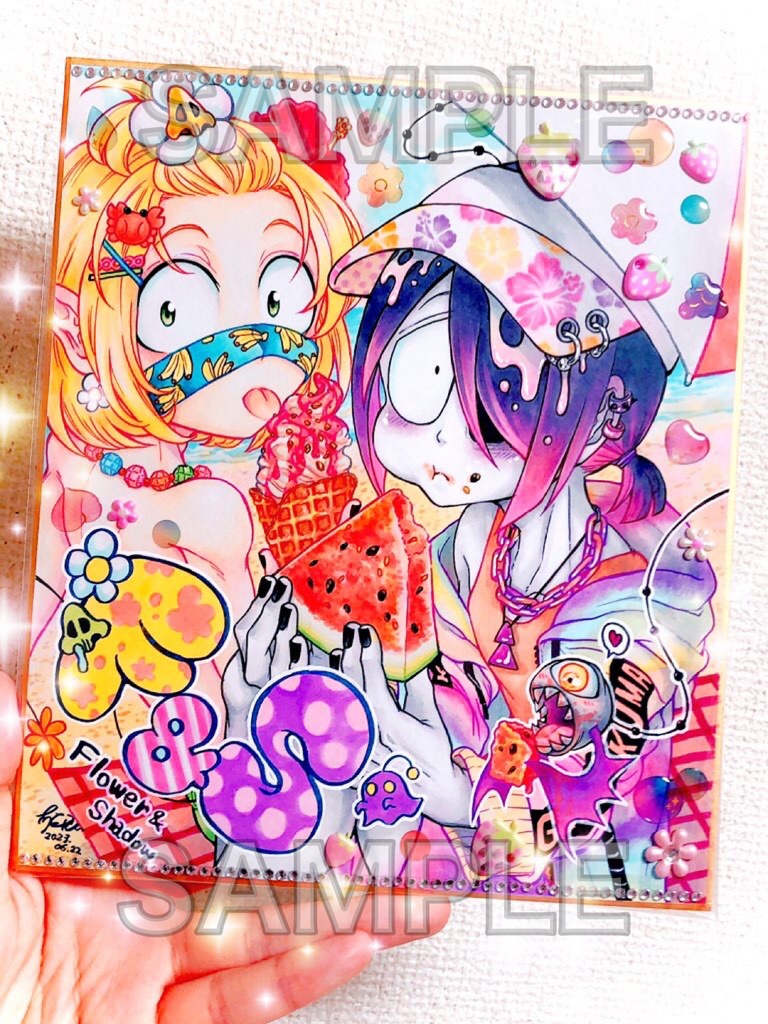 【色紙】常夏F&S【原画作品】