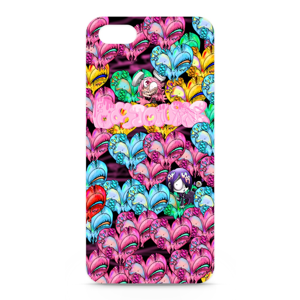 【iPhoneケース5~7】ゲスハート♡いっぱい