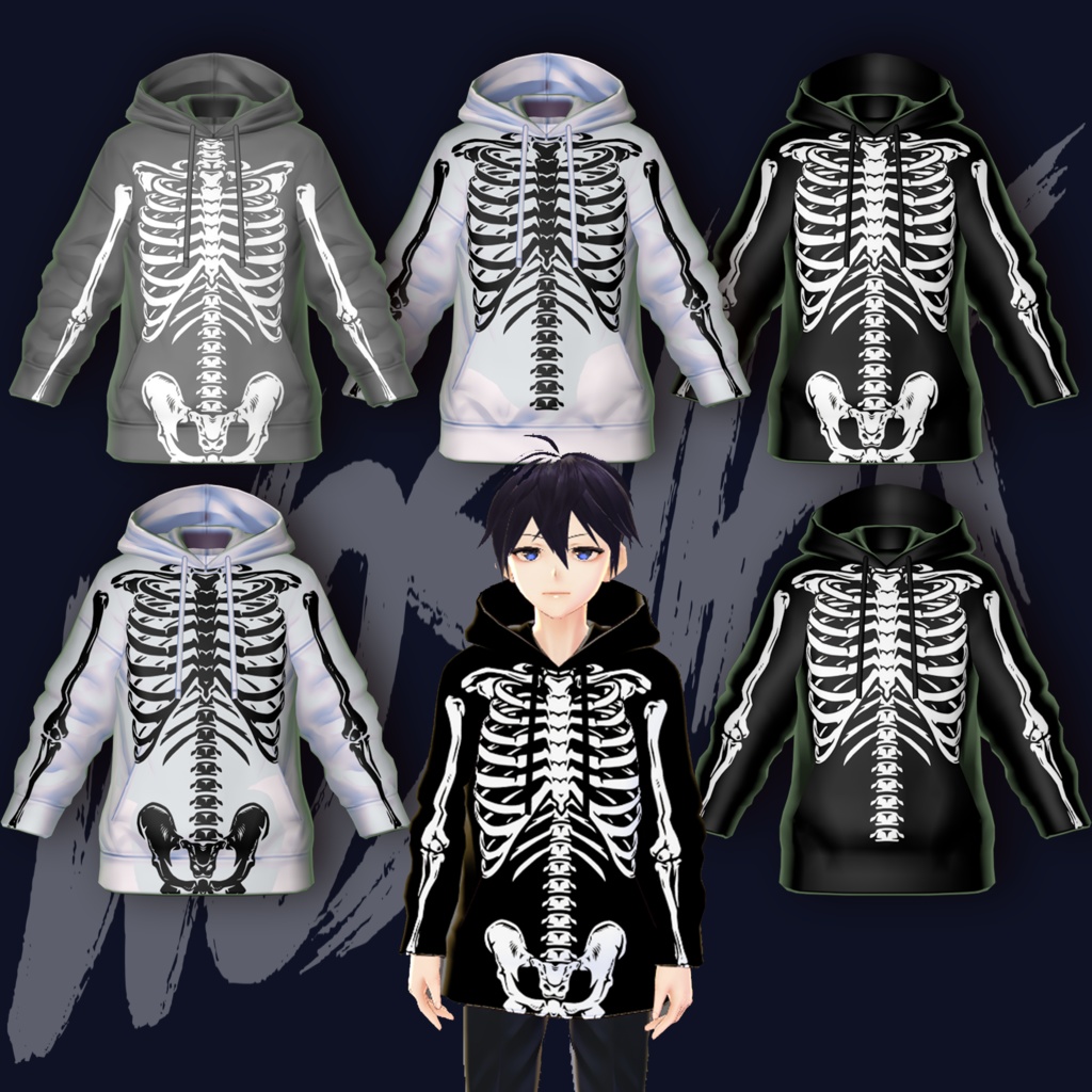 Skeleton Hoodie スケルトンパーカー