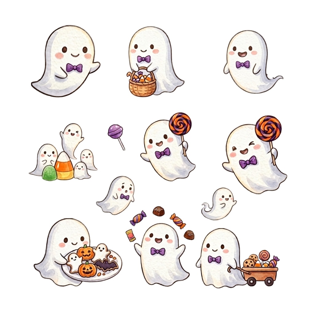【お得なフルセット】カワウソ ハロウィンイラスト素材集 Vol.1&2(全80点以上・商用利用可・Canvaリンク付)