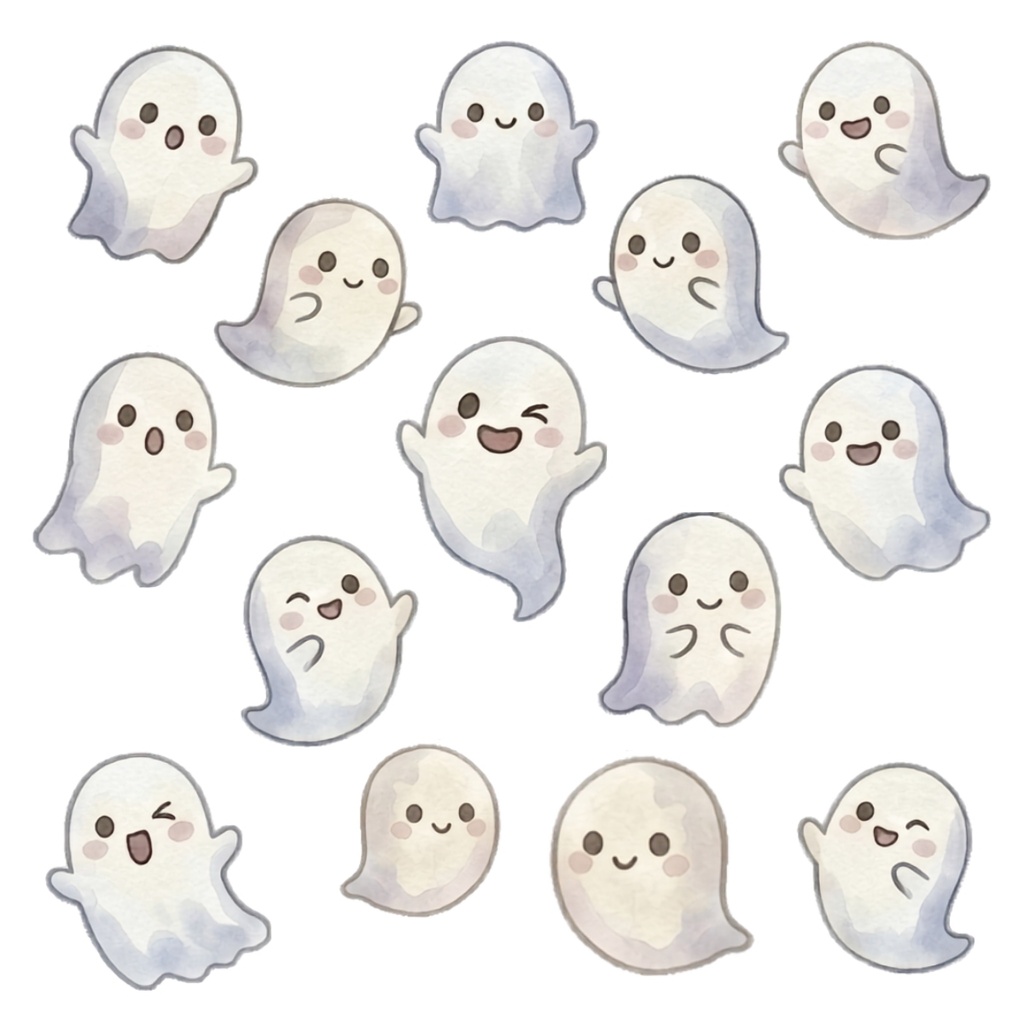 【お得なフルセット】カワウソ ハロウィンイラスト素材集 Vol.1&2(全80点以上・商用利用可・Canvaリンク付)