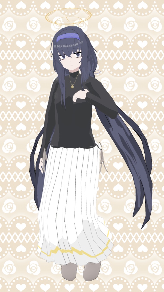 ZCU式 古関ウイ【VRChat想定アバター】【3Dモデル】【ブルーアーカイブ】