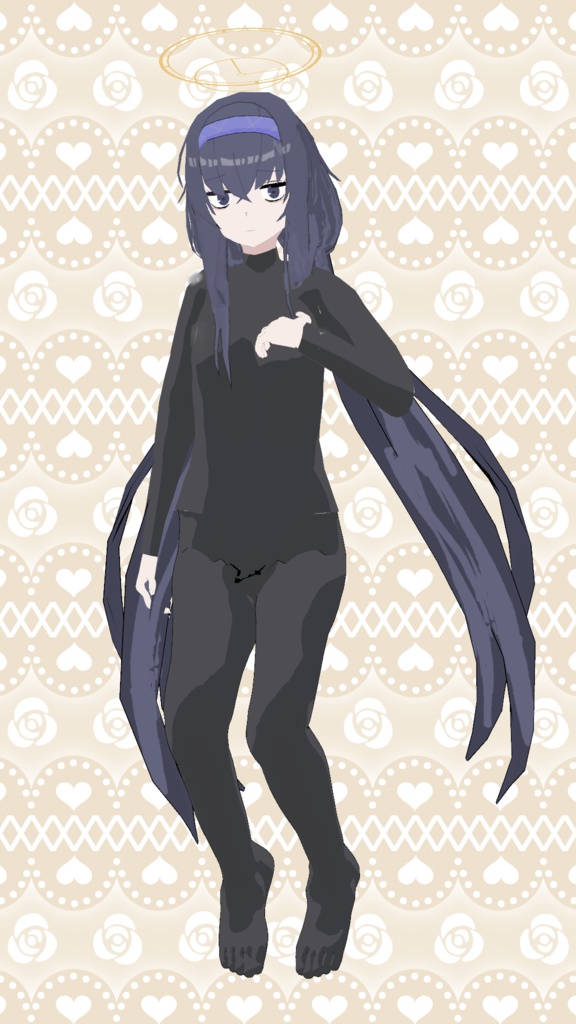 ZCU式 古関ウイ【VRChat想定アバター】【3Dモデル】【ブルーアーカイブ】