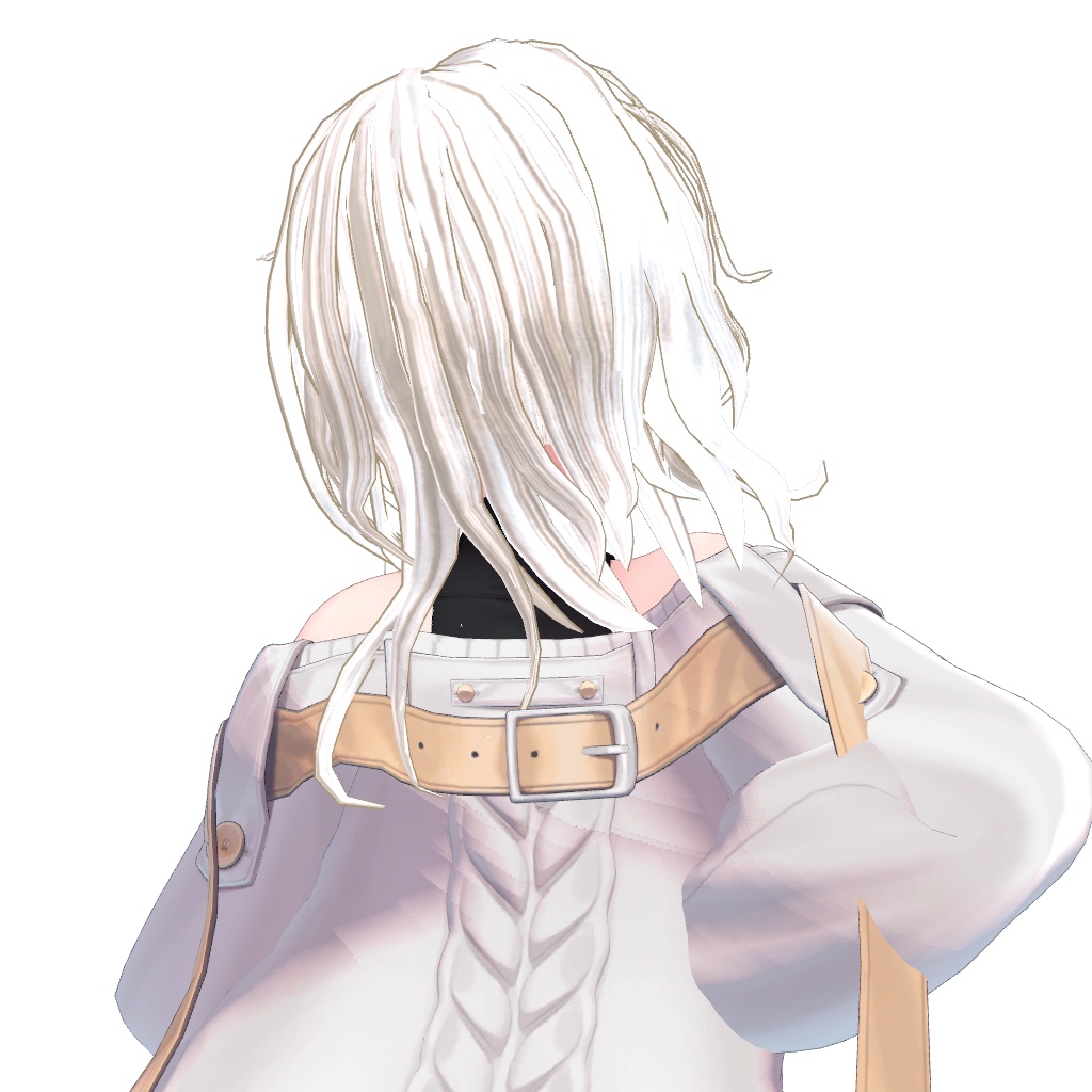 【Mysterious wave hair】しなの/ルルネ/彼方/水瀬【4アバター対応】