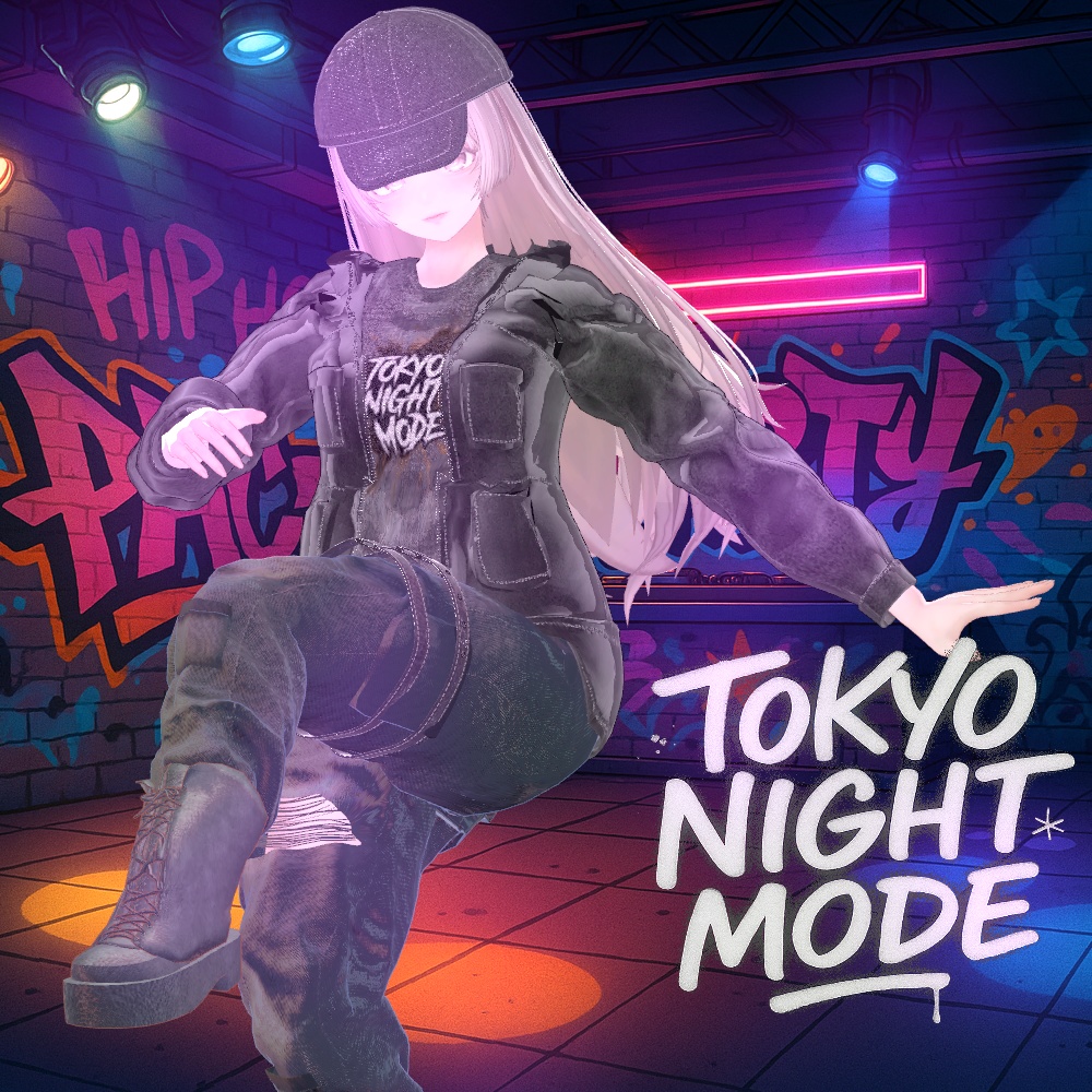 【🌌TokyoNightMode🌉】✨9アバター対応✨エク/しなの/ルルネ/ミルティナ/ルミナ/マヌカ/しおSio/彼方/水瀬