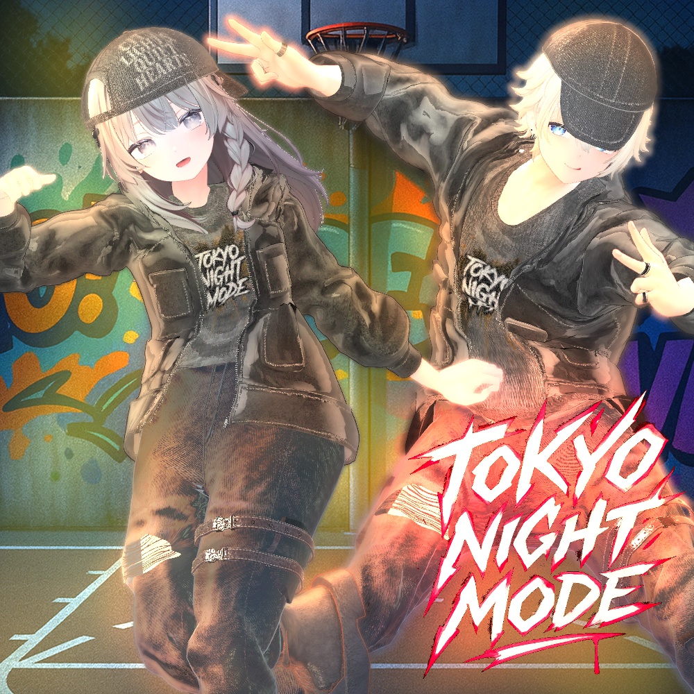 【🌌TokyoNightMode🌉】✨9アバター対応✨エク/しなの/ルルネ/ミルティナ/ルミナ/マヌカ/しおSio/彼方/水瀬