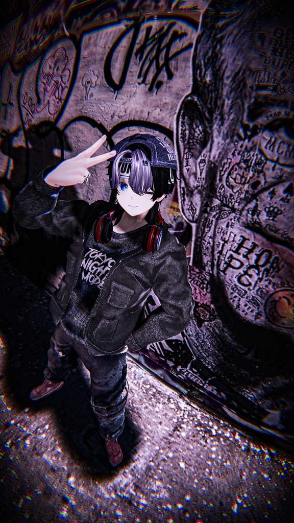 【🌌TokyoNightMode🌉】✨9アバター対応✨エク/しなの/ルルネ/ミルティナ/ルミナ/マヌカ/しおSio/彼方/水瀬