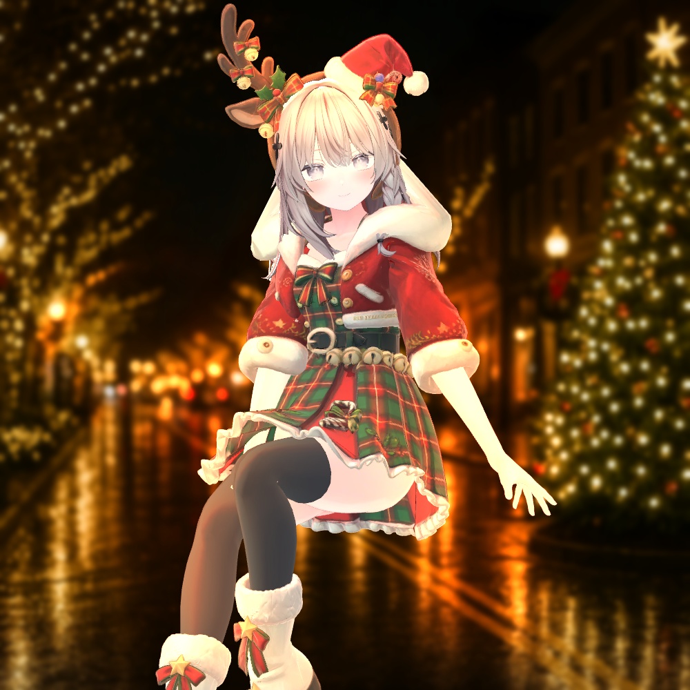 🎄クリスマス・キャロルルック✨9アバター対応✨エク/しなの/ルルネ/ミルティナ/ルミナ/マヌカ/イチゴ/エルシオン/ネメシス