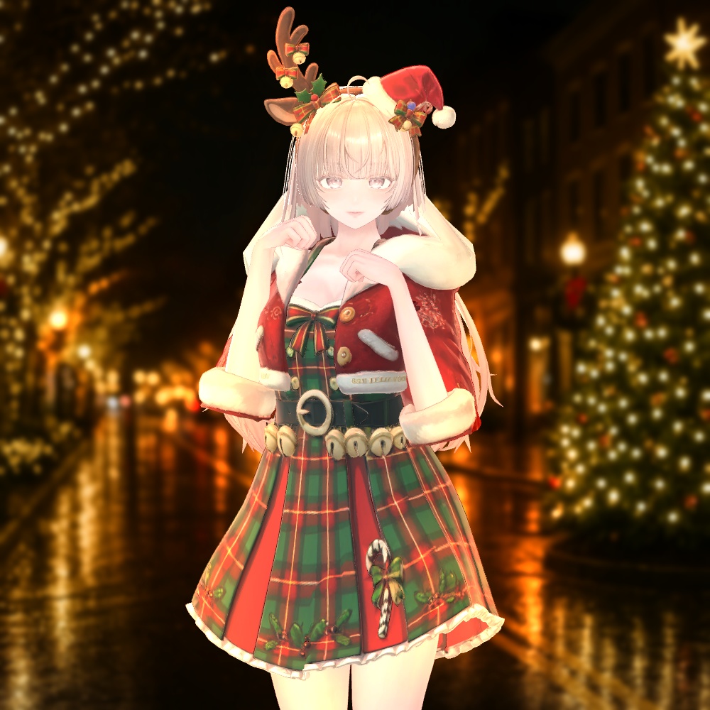 🎄クリスマス・キャロルルック✨9アバター対応✨エク/しなの/ルルネ/ミルティナ/ルミナ/マヌカ/イチゴ/エルシオン/ネメシス