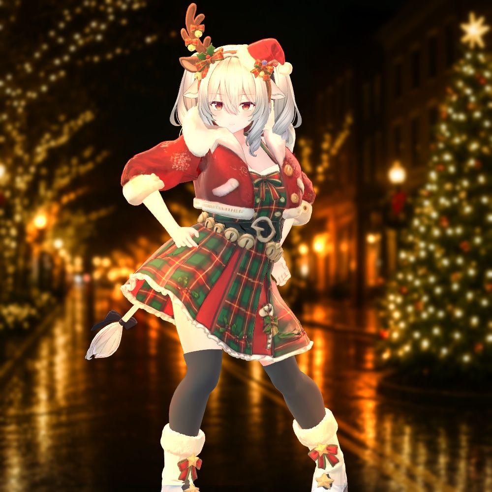 🎄クリスマス・キャロルルック✨9アバター対応✨エク/しなの/ルルネ/ミルティナ/ルミナ/マヌカ/イチゴ/エルシオン/ネメシス