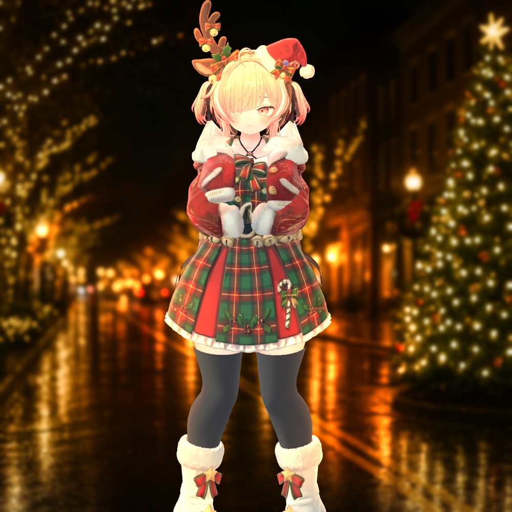 🎄クリスマス・キャロルルック✨9アバター対応✨エク/しなの/ルルネ/ミルティナ/ルミナ/マヌカ/イチゴ/エルシオン/ネメシス