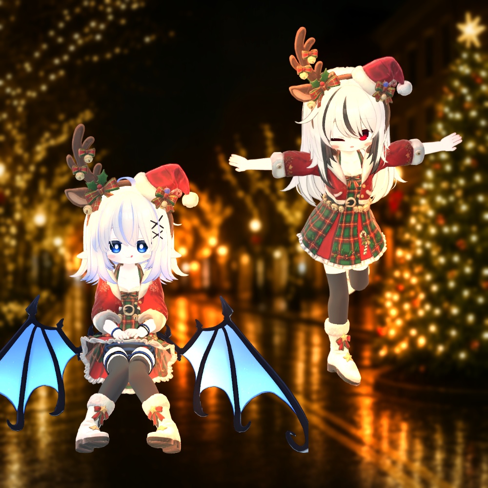 🎄クリスマス・キャロルルック✨9アバター対応✨エク/しなの/ルルネ/ミルティナ/ルミナ/マヌカ/イチゴ/エルシオン/ネメシス