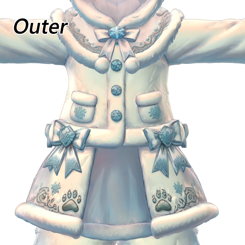 🐻❄️シロクマなりきりセット🐻❄️✨9アバター対応✨エク/しなの/ルルネ/ミルティナ/ルミナ/マヌカ/イチゴ/エルシオン/ネメシス