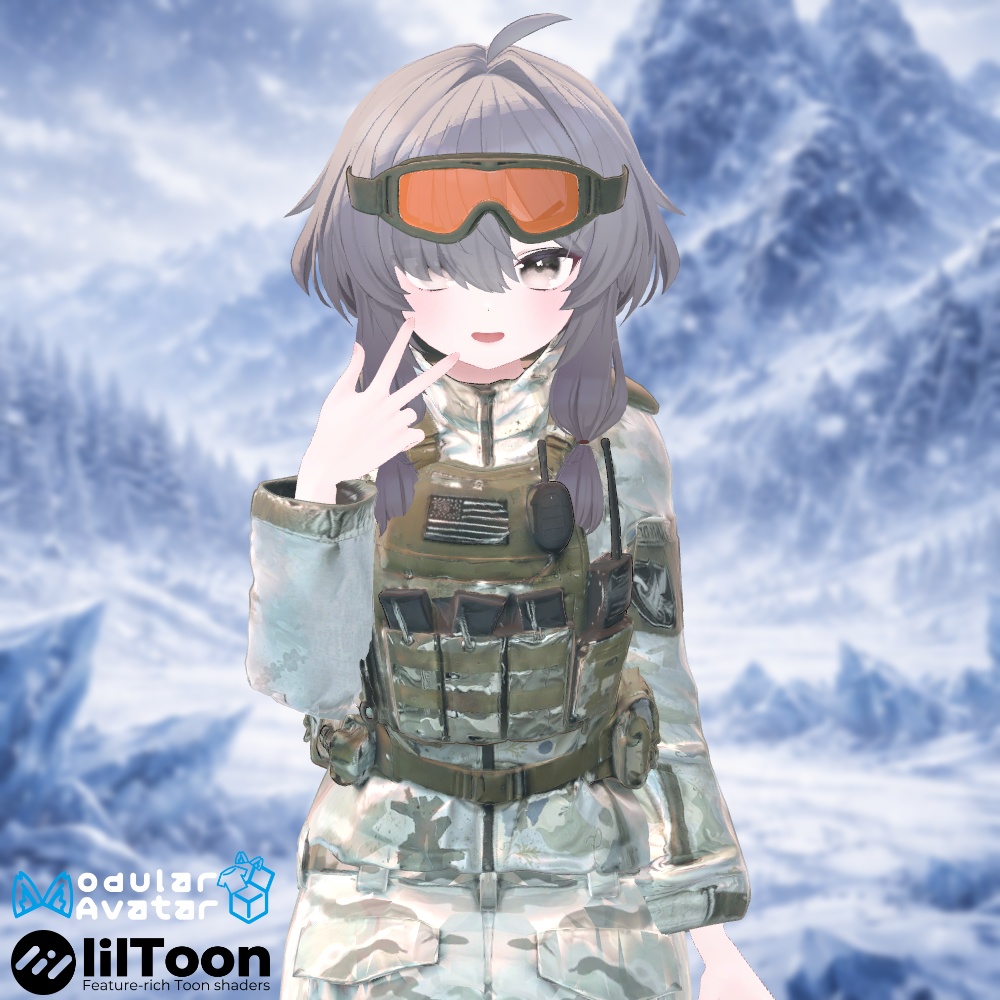 ⛷スノーサバイバルオペレーター🎿✨11アバター対応衣装・ギミック&アクセサリー✨ラムネ/エク/しなの/ルルネ/ミルティナ/マヌカ/イチゴ/ミルフィ/Sioしお/真冬/デルタフレア