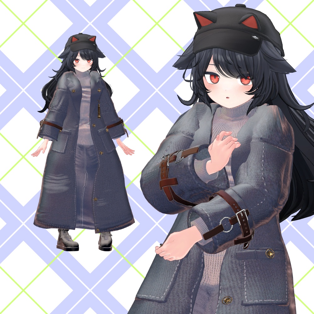 ❄Winter_Navy_Coat✨14アバター対応衣装✨Sioしお/しなの/真冬/イチゴ/エク/ミルフィ/エルシオン/デルタフレア/ネメシス/マヌカ/ミルティナ/ラムネ/ルミナ/ルルネ