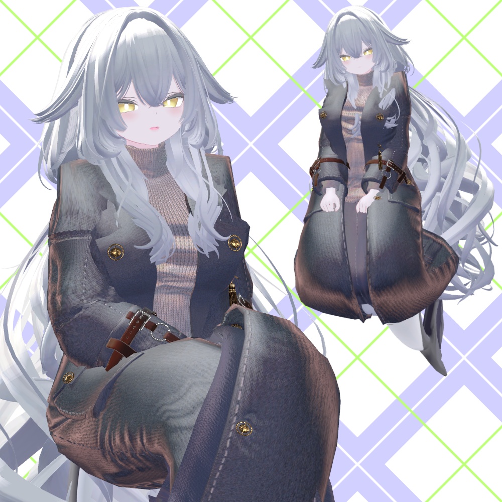 ❄Winter_Navy_Coat✨14アバター対応衣装✨Sioしお/しなの/真冬/イチゴ/エク/ミルフィ/エルシオン/デルタフレア/ネメシス/マヌカ/ミルティナ/ラムネ/ルミナ/ルルネ