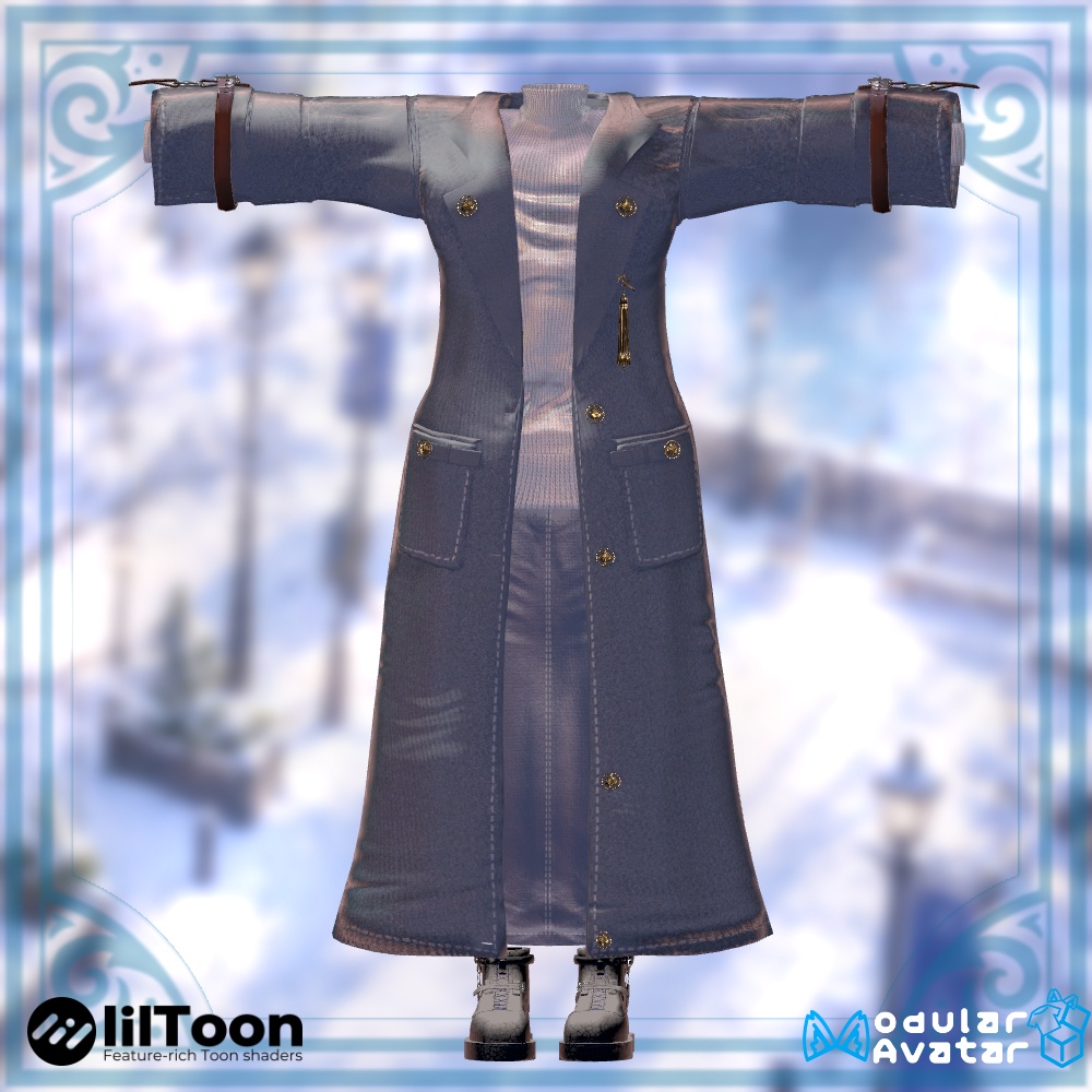 ❄Winter_Navy_Coat✨14アバター対応衣装✨Sioしお/しなの/真冬/イチゴ/エク/ミルフィ/エルシオン/デルタフレア/ネメシス/マヌカ/ミルティナ/ラムネ/ルミナ/ルルネ