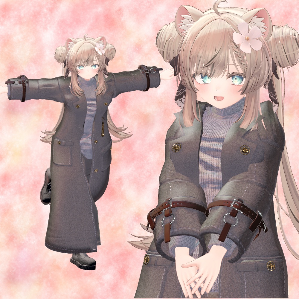 ❄Winter_Navy_Coat✨14アバター対応衣装✨Sioしお/しなの/真冬/イチゴ/エク/ミルフィ/エルシオン/デルタフレア/ネメシス/マヌカ/ミルティナ/ラムネ/ルミナ/ルルネ