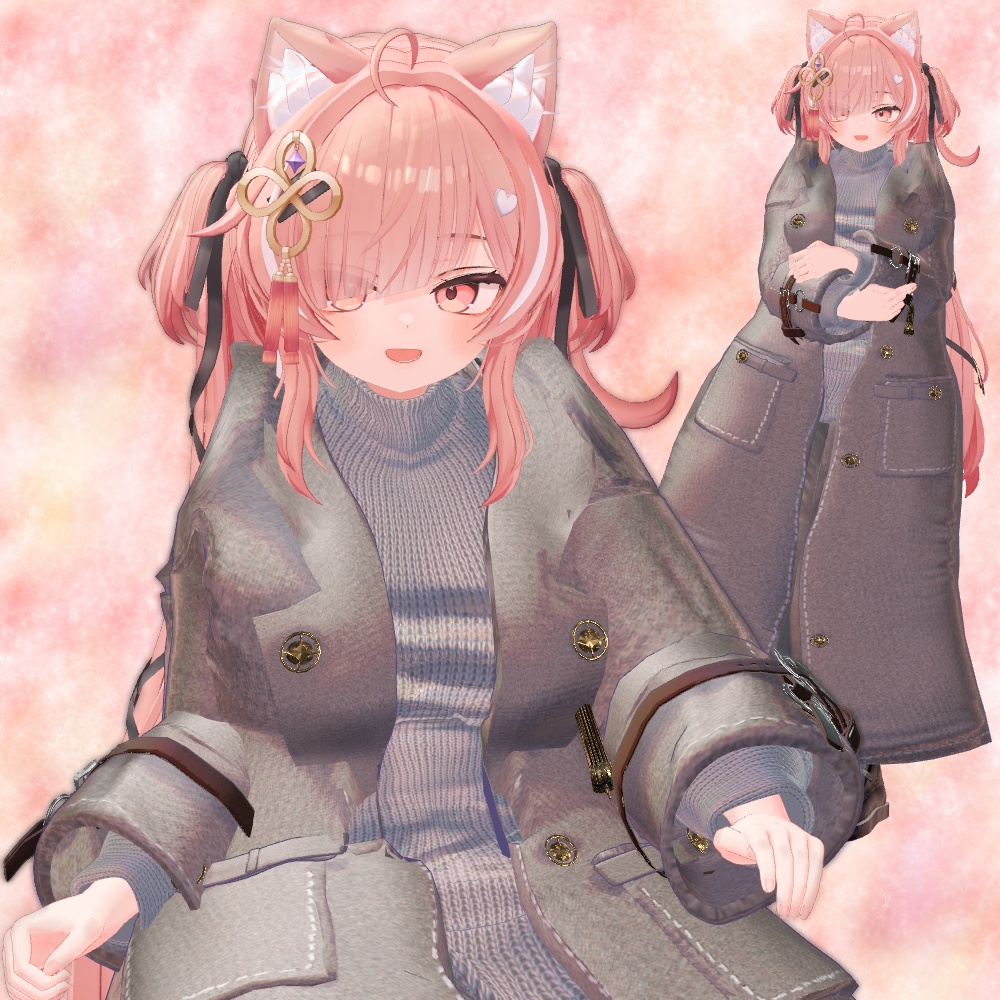 ❄Winter_Navy_Coat✨14アバター対応衣装✨Sioしお/しなの/真冬/イチゴ/エク/ミルフィ/エルシオン/デルタフレア/ネメシス/マヌカ/ミルティナ/ラムネ/ルミナ/ルルネ