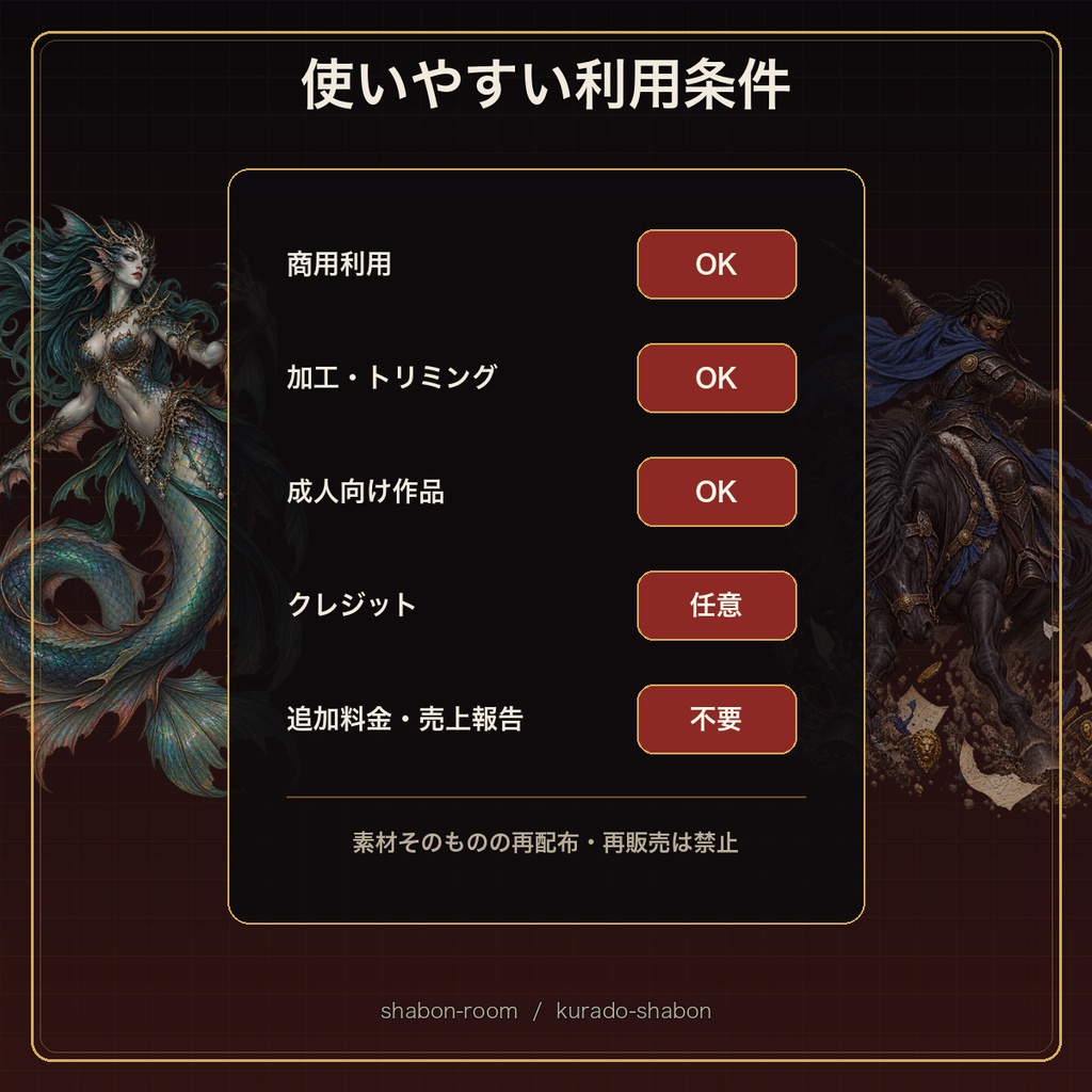 ソロモン72柱 悪魔立ち絵+VTTコマ 216点セット【透過PNG/商用可/37ページ図鑑つき】